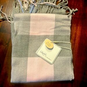Mirabeau Plaid Scarf - Pink, Gray, blue